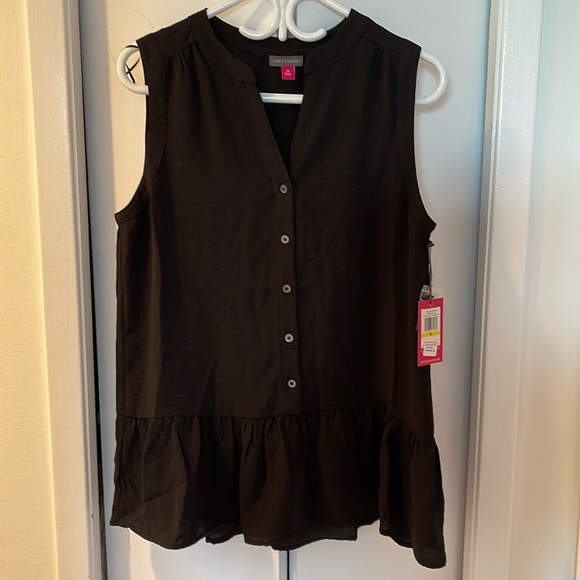 BNWT Black Peplum top. Size M. - Picture 1 of 5